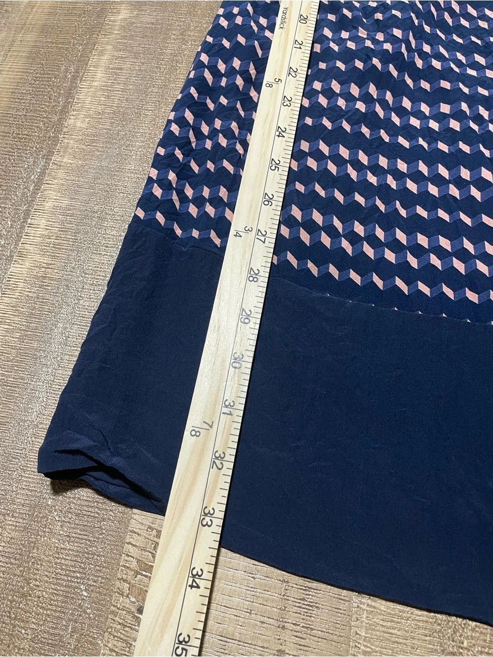 Tory Burch Navy and Blush Sleeveless Sheath Dress